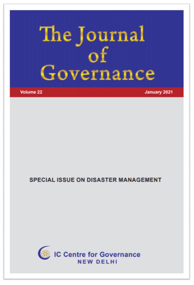 Special Issue on Disaster Management